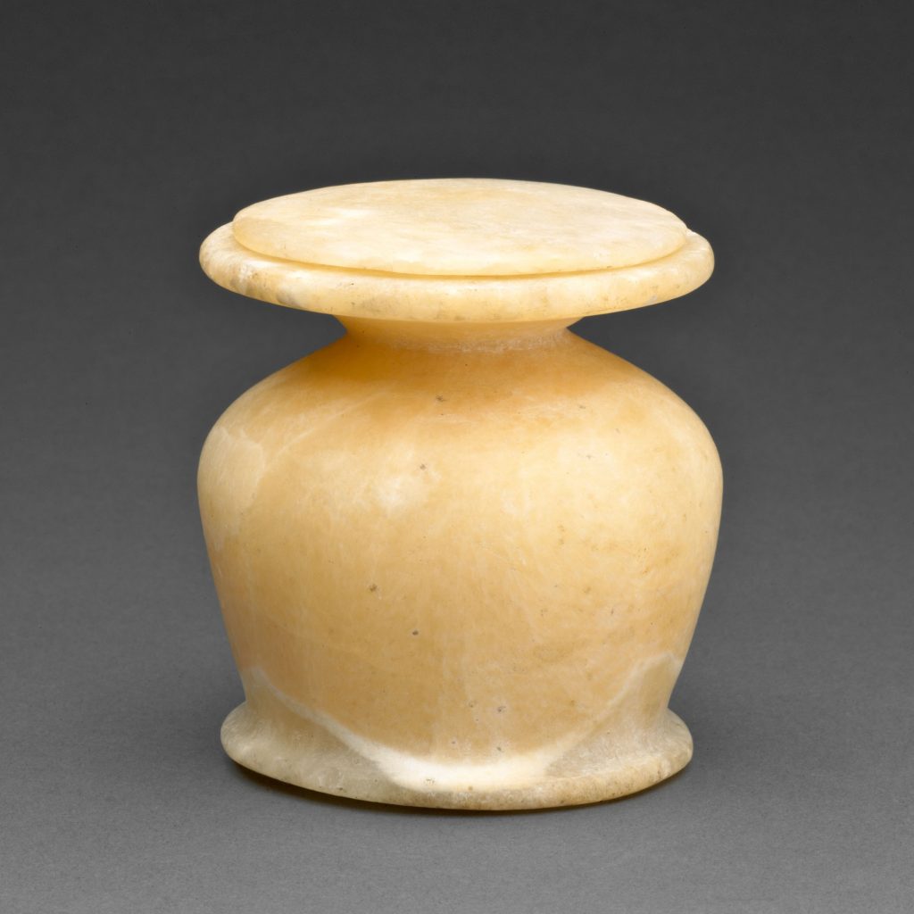 Alabaster Cosmetic Jar from Ancient Egypt